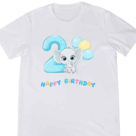 Tricouri Copii - Tricou Copii, desen multicolor, aniversare 2 ani, mesaj amuzant, La multi ani