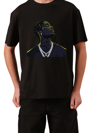 Tricouri Copii - Tricou Copii Hip Hop Rap Music, negru, bumbac, 11-12 ani