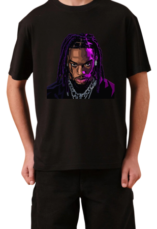 Tricouri Copii - Tricou Copii Hip Hop Rap Music, negru, bumbac, 11-12 ani
