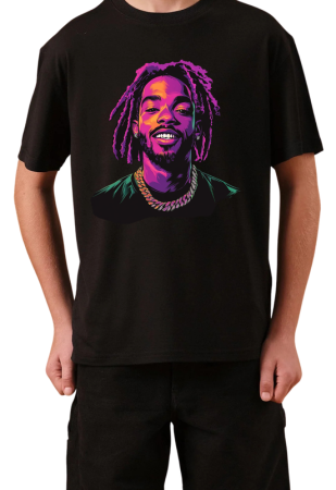 Tricouri Copii - Tricou Copii Hip Hop Rap Music, negru, bumbac, 11-12 ani