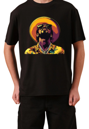 Tricouri Copii - Tricou Copii Hip Hop Rap Music, negru, bumbac, 11-12 ani
