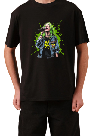 Tricouri Copii - Tricou Copii Hip Hop Rap Music, negru, bumbac, 11-12 ani
