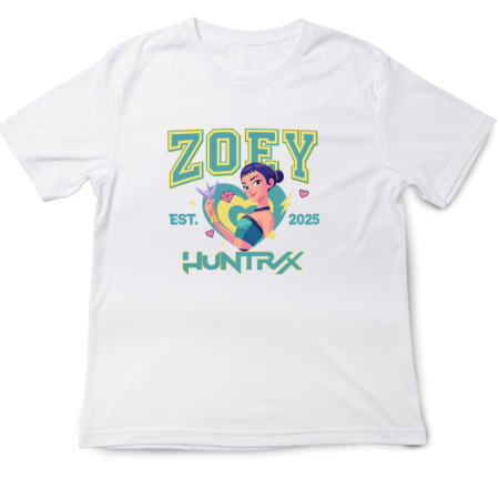 Tricouri Copii - Tricou copii K Pop Demon Huntrix, 5-6 ani, alb, confort zilnic