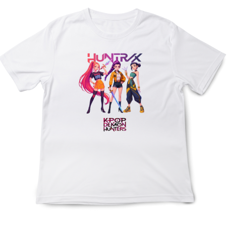 Tricouri Copii - Tricou copii K Pop Demon Huntrix, 5-6 ani, alb, ediție limitată