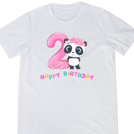 Tricouri Copii - Tricou Copii, La multi ani, aniversare 2 ani, desen multicolor, mesaj amuzant