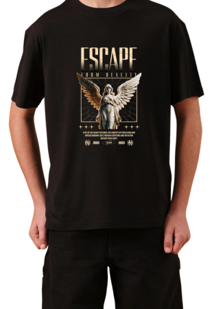 Tricouri Copii - Tricou Copii Made By Angels Society, 11-12 ani, negru