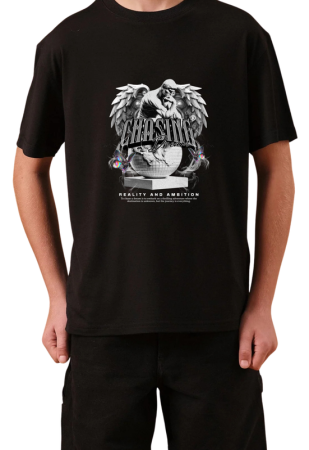 Tricouri Copii - Tricou Copii Made By Angels Society, 11-12 ani, negru