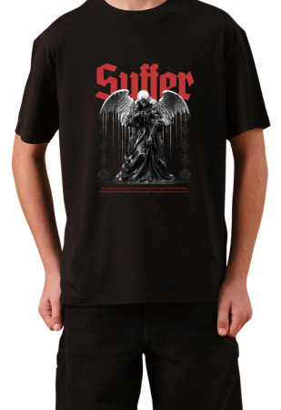 Tricouri Copii - Tricou Copii Made By Angels Society, 11-12 ani, negru