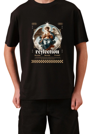 Tricouri Copii - Tricou Copii Made By Angels Society, 9-10 ani, negru