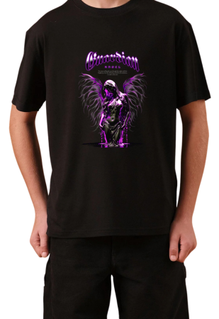 Tricouri Copii - Tricou Copii Made By Angels Society, 9-10 ani, negru