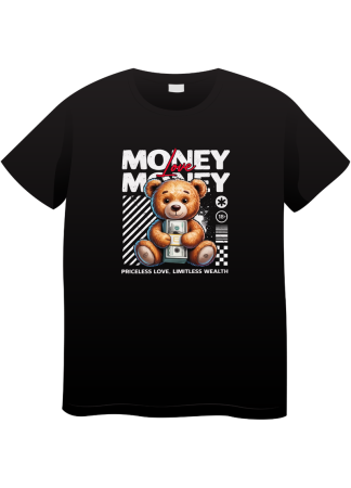 Tricouri Copii - Tricou Copii Made By Money Hustle Society, 7-8 ani, negru