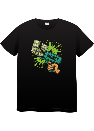 Tricouri Copii - Tricou Copii Made By Money Hustle Society, 7-8 ani, negru