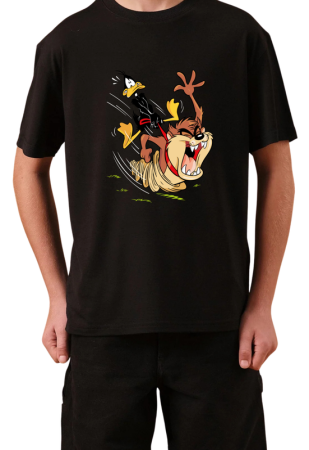 Tricouri Copii - Tricou Copii Made by Vintage Cartoons, negru, bumbac, 11-12 ani