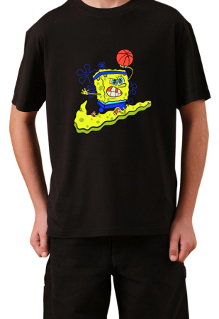 Tricouri Copii - Tricou Copii Made by Vintage Cartoons, negru, bumbac, 11-12 ani