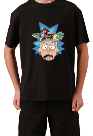 Tricouri Copii - Tricou Copii Made by Vintage Cartoons, negru, bumbac, 11-12 ani