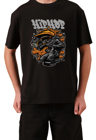 Tricouri Copii - Tricou Copii Made by Vintage Cartoons, negru, bumbac, 11-12 ani
