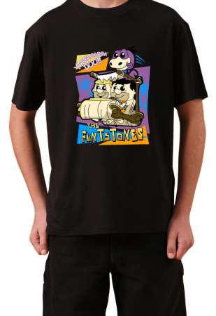 Tricouri Copii - Tricou Copii Made by Vintage Cartoons, negru, bumbac, 11-12 ani