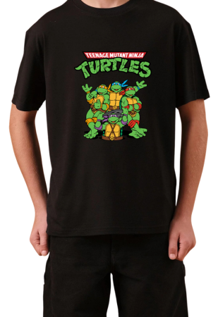 Tricouri Copii - Tricou Copii Made by Vintage Cartoons, negru, bumbac, 11-12 ani