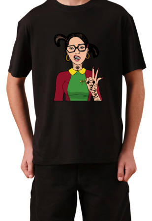 Tricouri Copii - Tricou Copii Made by Vintage Cartoons, negru, bumbac, 11-12 ani