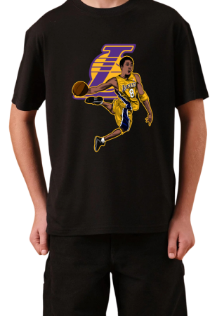 Tricouri Copii - Tricou Copii NBA Baschet, negru, bumbac, 11-12 ani