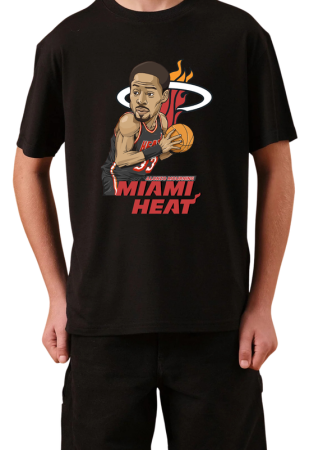 Tricouri Copii - Tricou Copii NBA Baschet, negru, bumbac, 11-12 ani