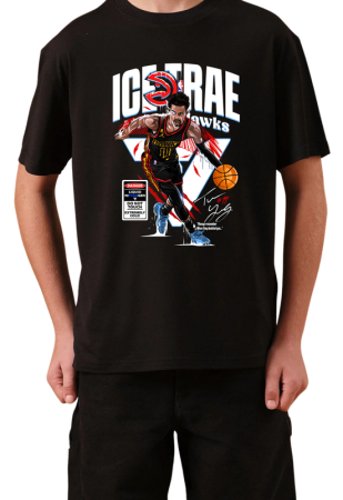 Tricouri Copii - Tricou Copii NBA Baschet, negru, bumbac, 11-12 ani