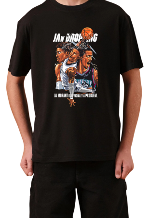 Tricouri Copii - Tricou Copii NBA Baschet, negru, bumbac, 11-12 ani