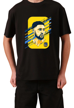 Tricouri Copii - Tricou Copii NBA Baschet, negru, bumbac, 11-12 ani
