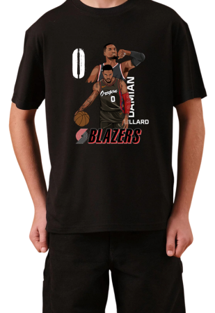Tricouri Copii - Tricou Copii NBA Baschet, negru, bumbac, 11-12 ani