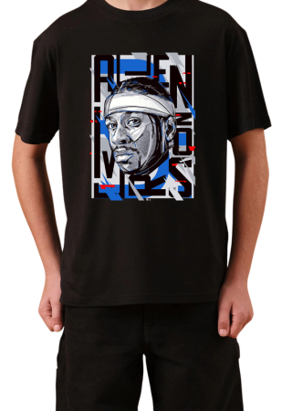 Tricouri Copii - Tricou Copii NBA Baschet, negru, bumbac, 11-12 ani