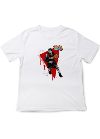 Tricouri Copii - Tricou Copii NBA Legens, Baschet Icon Collection, alb, bumbac, 7-8 ani