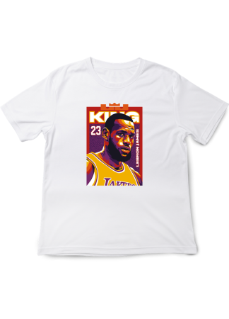 Tricouri Copii - Tricou Copii NBA Legens, Baschet Icon Collection, alb, bumbac, 9-10 ani