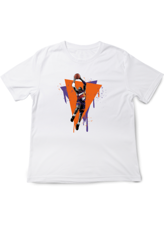 Tricouri Copii - Tricou Copii NBA Legens, Baschet Icon Collection, alb, bumbac, 7-8 ani