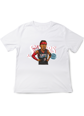 Tricouri Copii - Tricou Copii NBA Legens, Baschet Icon Collection, alb, bumbac, 7-8 ani