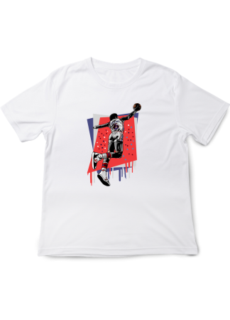 Tricouri Copii - Tricou Copii NBA Legens, Baschet Icon Collection, alb, bumbac, 7-8 ani