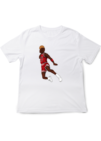 Tricouri Copii - Tricou Copii NBA Legens, Baschet Icon Collection, alb, bumbac, 7-8 ani