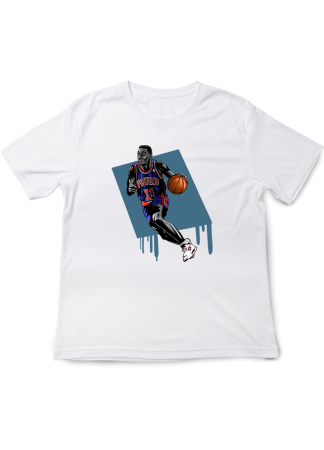 Tricouri Copii - Tricou Copii NBA Legens, Baschet Icon Collection, alb, bumbac, 7-8 ani