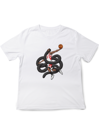 Tricouri Copii - Tricou Copii NBA Legens, Baschet Icon Collection, alb, bumbac, 7-8 ani