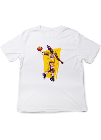 Tricouri Copii - Tricou Copii NBA Legens, Baschet Icon Collection, alb, bumbac, 7-8 ani