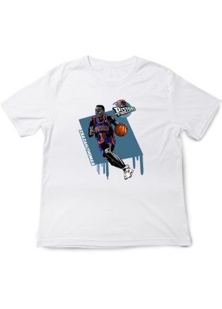 Tricouri Copii - Tricou Copii NBA Legens, Baschet Icon Collection, alb, bumbac, 7-8 ani