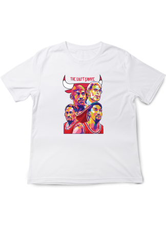 Tricouri Copii - Tricou Copii NBA Legens, Baschet Icon Collection, alb, bumbac, 7-8 ani