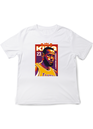 Tricouri Copii - Tricou Copii NBA Legens, Baschet Icon Collection, alb, bumbac, 7-8 ani