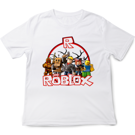 Tricouri Copii - Tricou copii Roblox, alb, bumbac, 5-6 ani