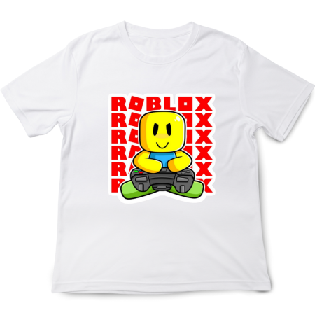 Tricouri Copii - Tricou copii Roblox, alb, bumbac, 5-6 ani