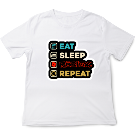 Tricouri Copii - Tricou copii Roblox, alb, bumbac, 5-6 ani