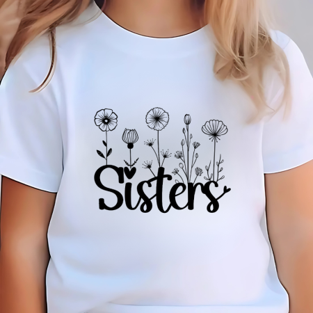 Tricouri Copii - Tricou copii varsta 1-2 ani alb big sister cea mai buna sora