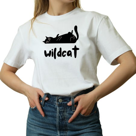 Tricouri Personalizate - Tricou dama, Cat Meow, Pentru iubitorii de pisici, culoarea alb