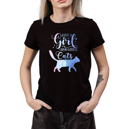 Tricouri Personalizate - Tricou Dama Pisici cu gluma tipica de pisica lenesa