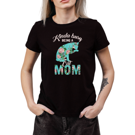 Tricouri Personalizate - Tricou Dama Pisici cu pisica rebela si mesaj funny