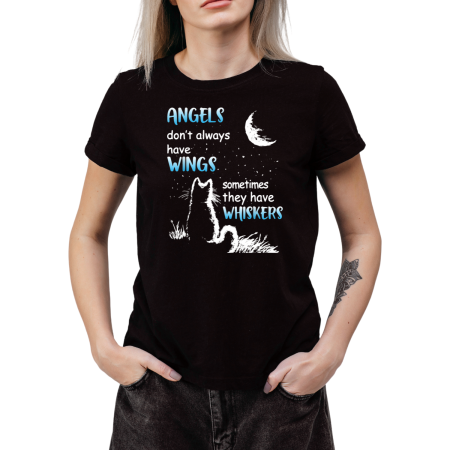 Tricouri Personalizate - Tricou Dama Pisici pentru femei cu umor, bumbac alb